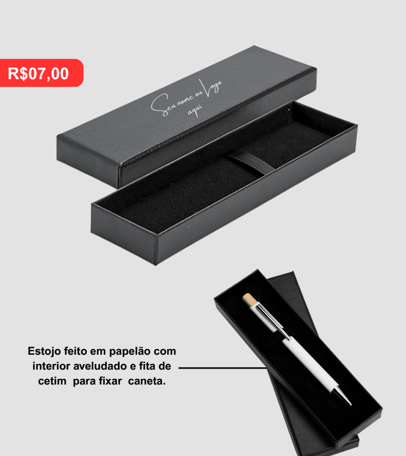 Caixa para Caneta - Brinde personalizado da MV Personalizados