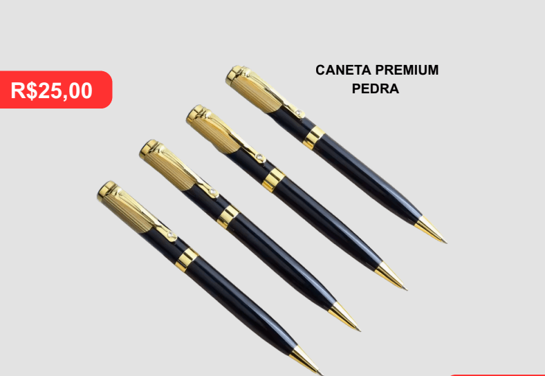 Caneta Premium Pedra - Brinde personalizado da MV Personalizados