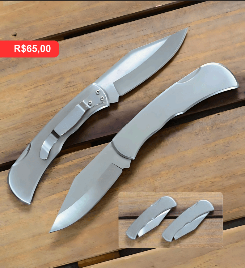 Canivete Premium Inox - Brinde personalizado da MV Personalizados