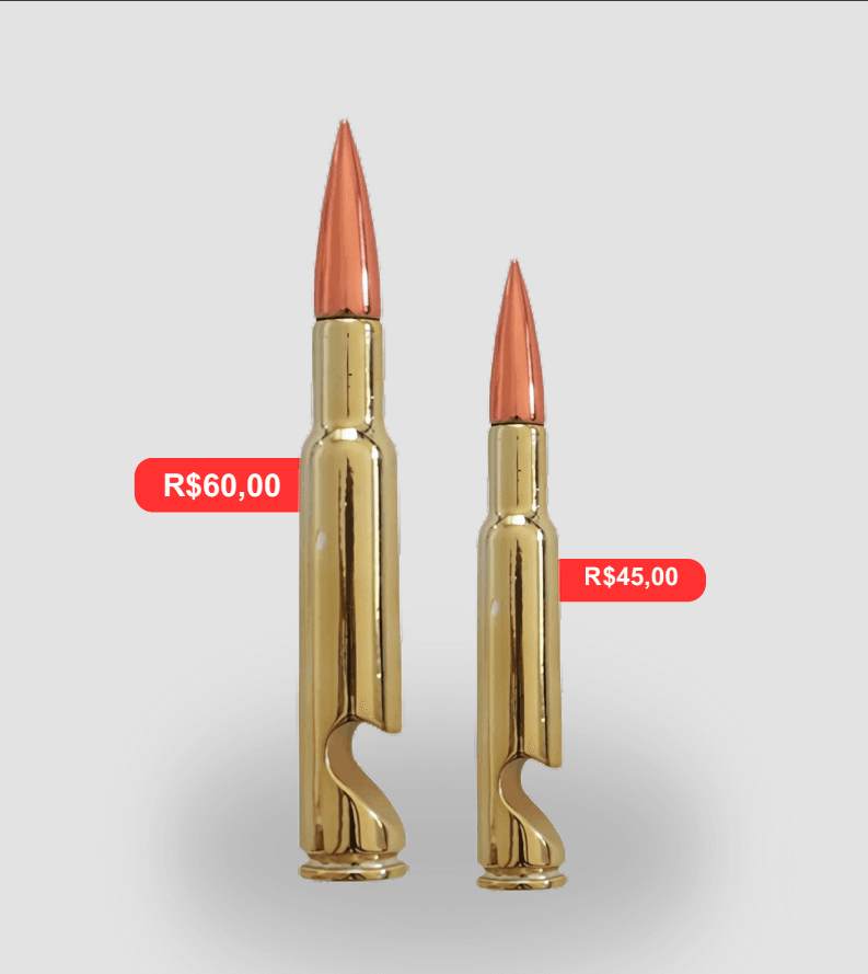 Abridor de Garrafa Ponto 50 Gold - Brinde personalizado da MV Personalizados