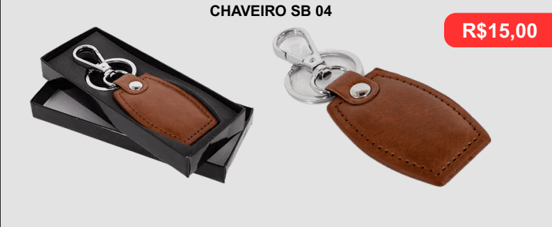 Chaveiro SB 04 - Brinde personalizado da MV Personalizados