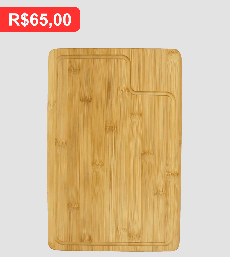 Tábua de Corte em Bambu - Brinde personalizado da MV Personalizados