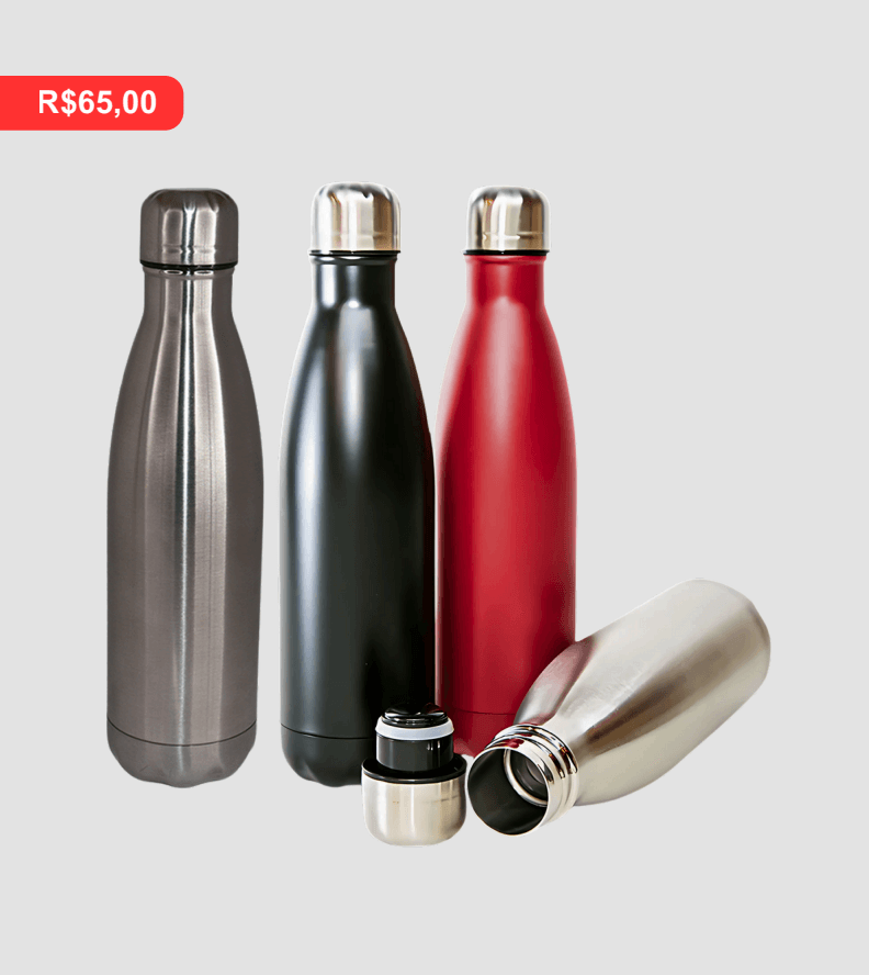 Garrafa Térmica 500ml - Brinde personalizado da MV Personalizados