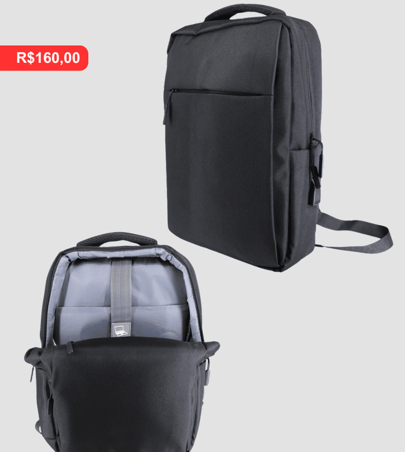 Mochila para Notebook - Brinde personalizado da MV Personalizados